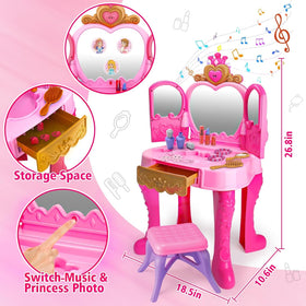 AugToy vanity door opens with magical sound for interactive pretend play.