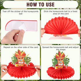 Auihiay faux straw table skirt creates authentic luau texture on tables.