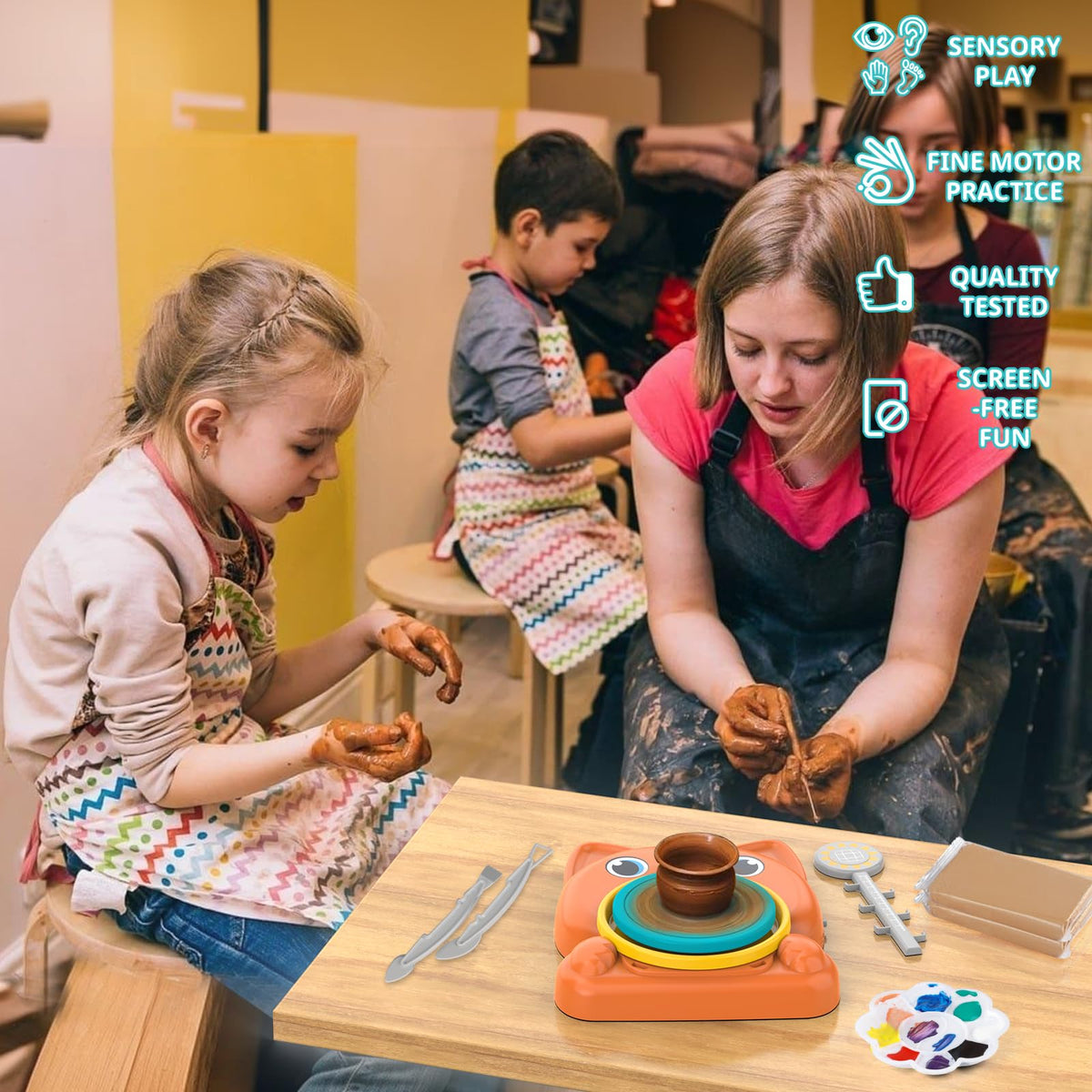 Aujazyble 12-color paint set lets kids experiment with vibrant finishes