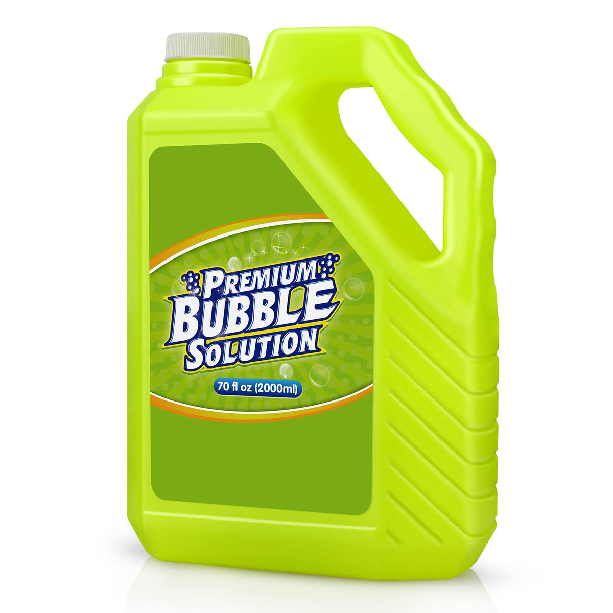 Aujazyble 70oz bubble refill bottle ready to use for instant, mess-free play.