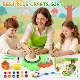Aujazyble adjustable-speed-foot-pedal enhances control during pottery sessions.