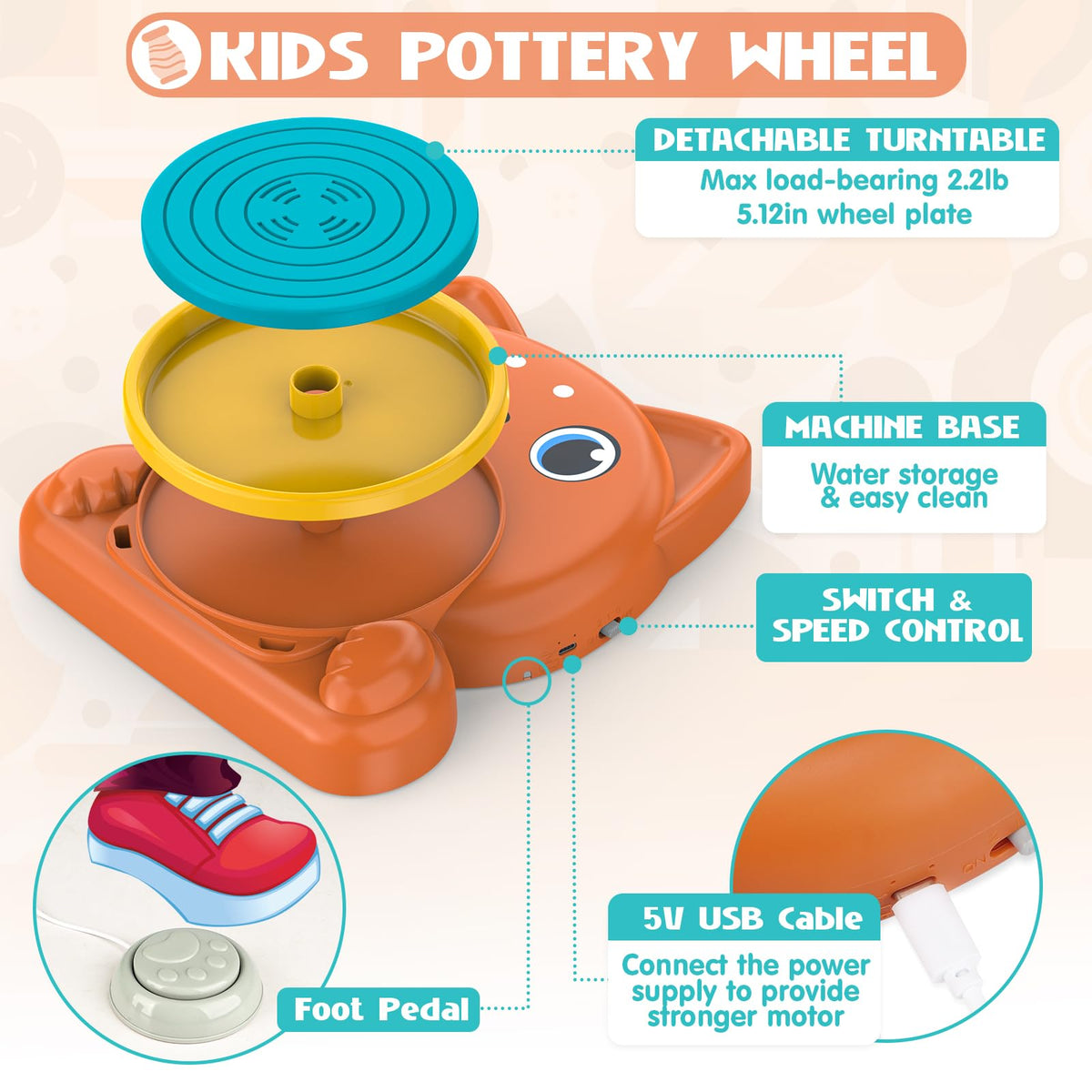 Aujazyble air-dried clay pack provides ready-to-make material for instant fun