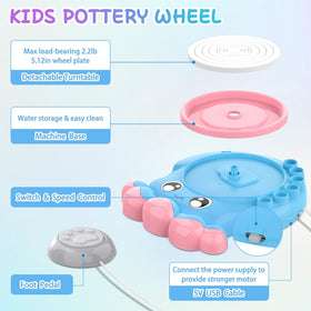 Aujazyble foot pedal control lets kids adjust speed safely during projects.