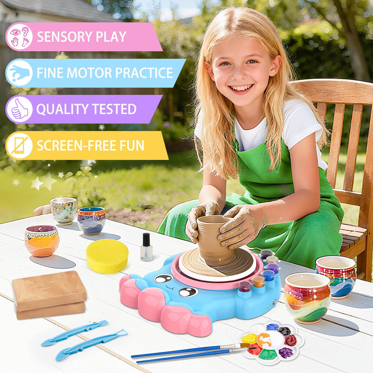 Aujazyble safety design and simple setup ensure worry-free crafting sessions.