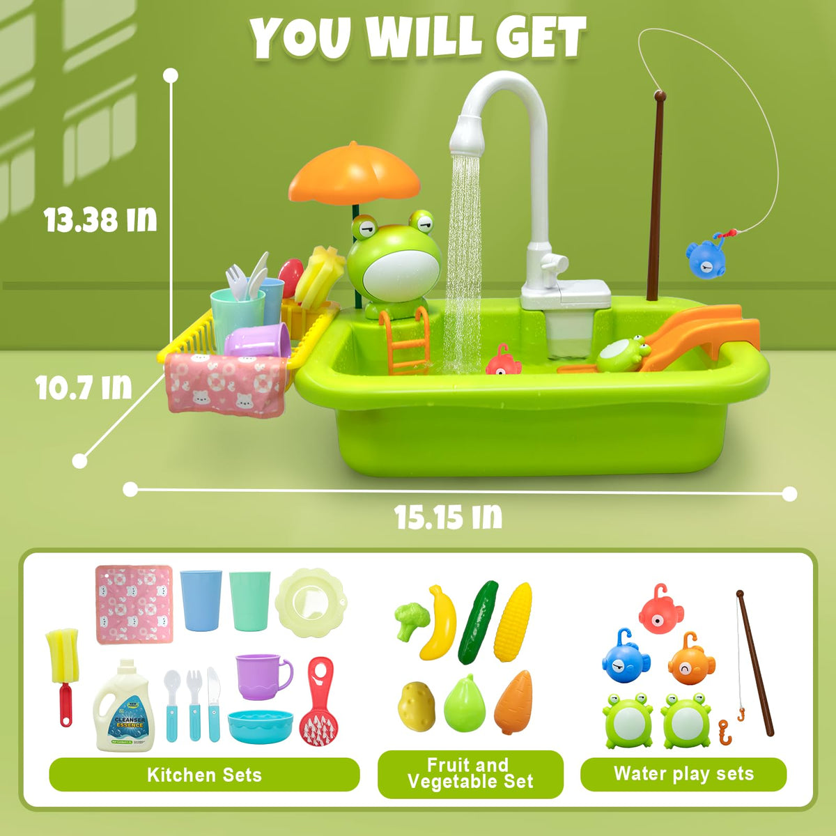 Aukful ABS material with smooth edges for safe indoor play.