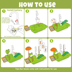 Aukful toy kitchen features role play that sparks creativity.