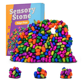 Aukit 550pcs ferrite stones for tactile stress relief and focus.