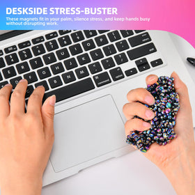 Buildable ferrite stones to explore patterns and shapes from Aukit.