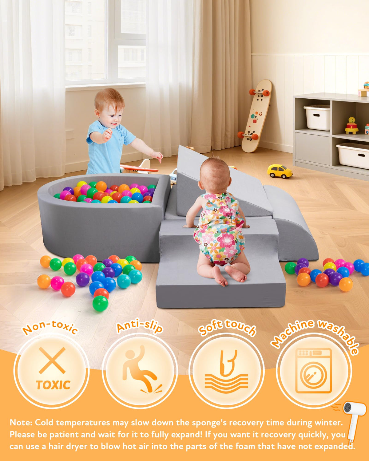 Auksay sturdy stitching and durable fabric endure repeated play and washing