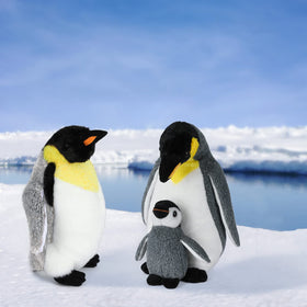 AULUDA penguin plush face with cute expression inviting gentle play and companionship.