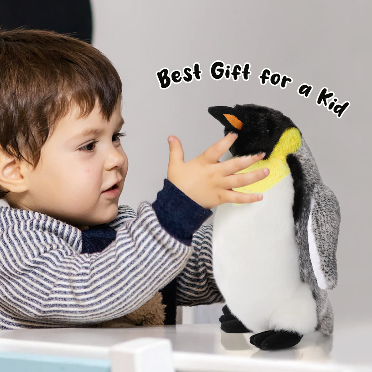 AULUDA penguin plush hug-ready toy perfect for reading sessions and cozy nights.