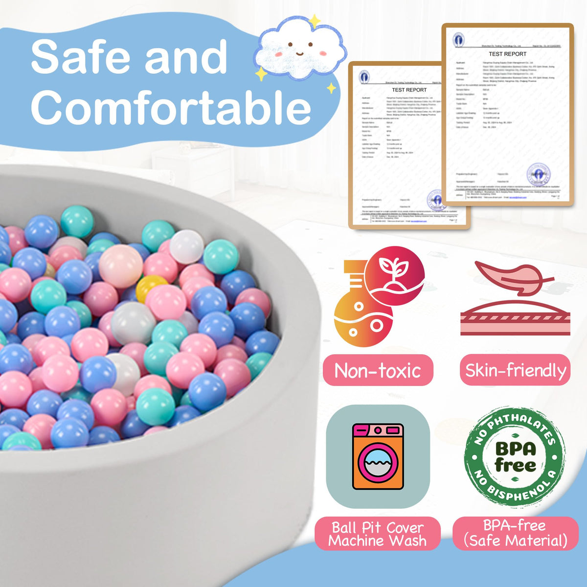 Aunekiv milky silk cover demonstrates skin-friendly, breathable fabric for comfortable play
