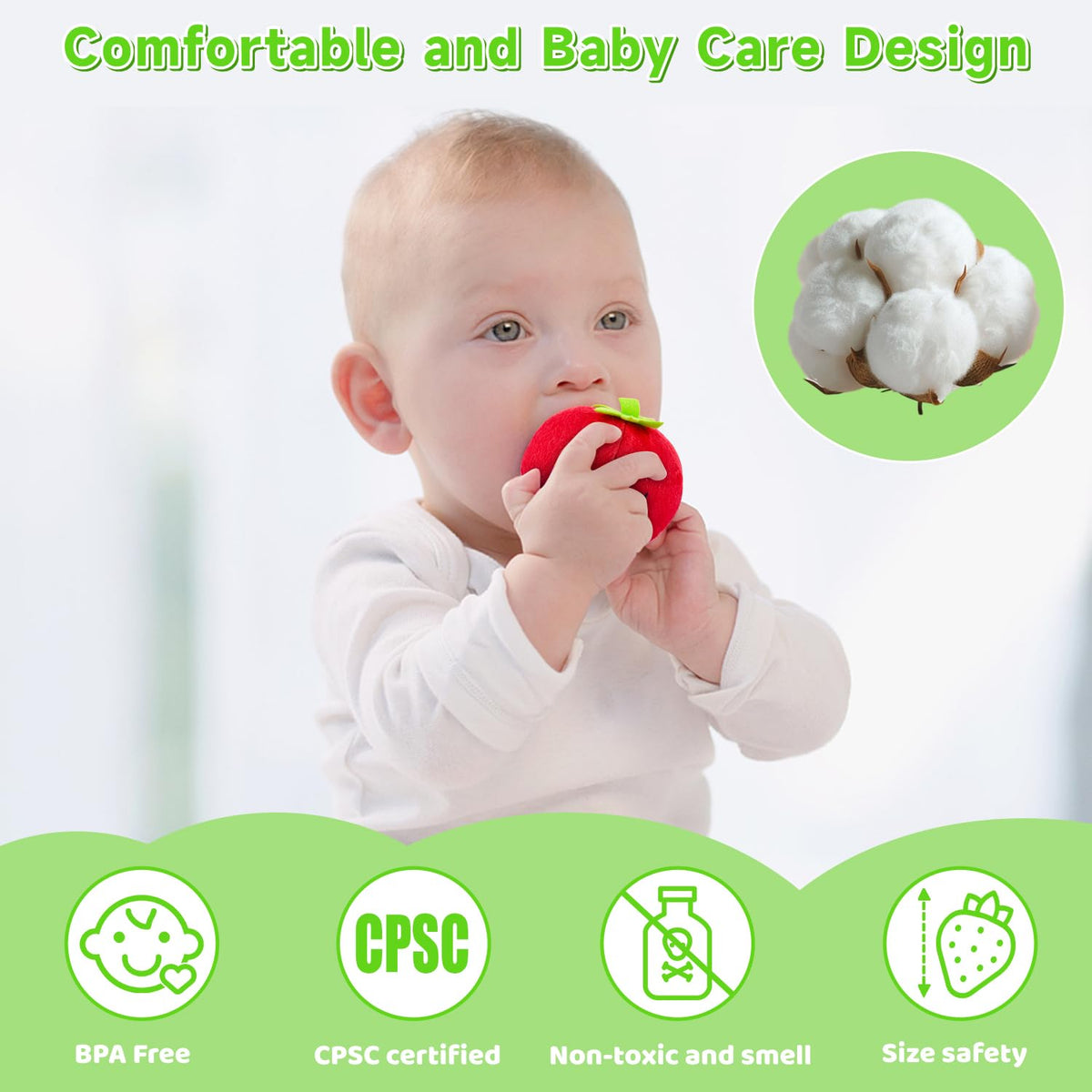 Auney baby gift set of fruit and vegetable plush toys