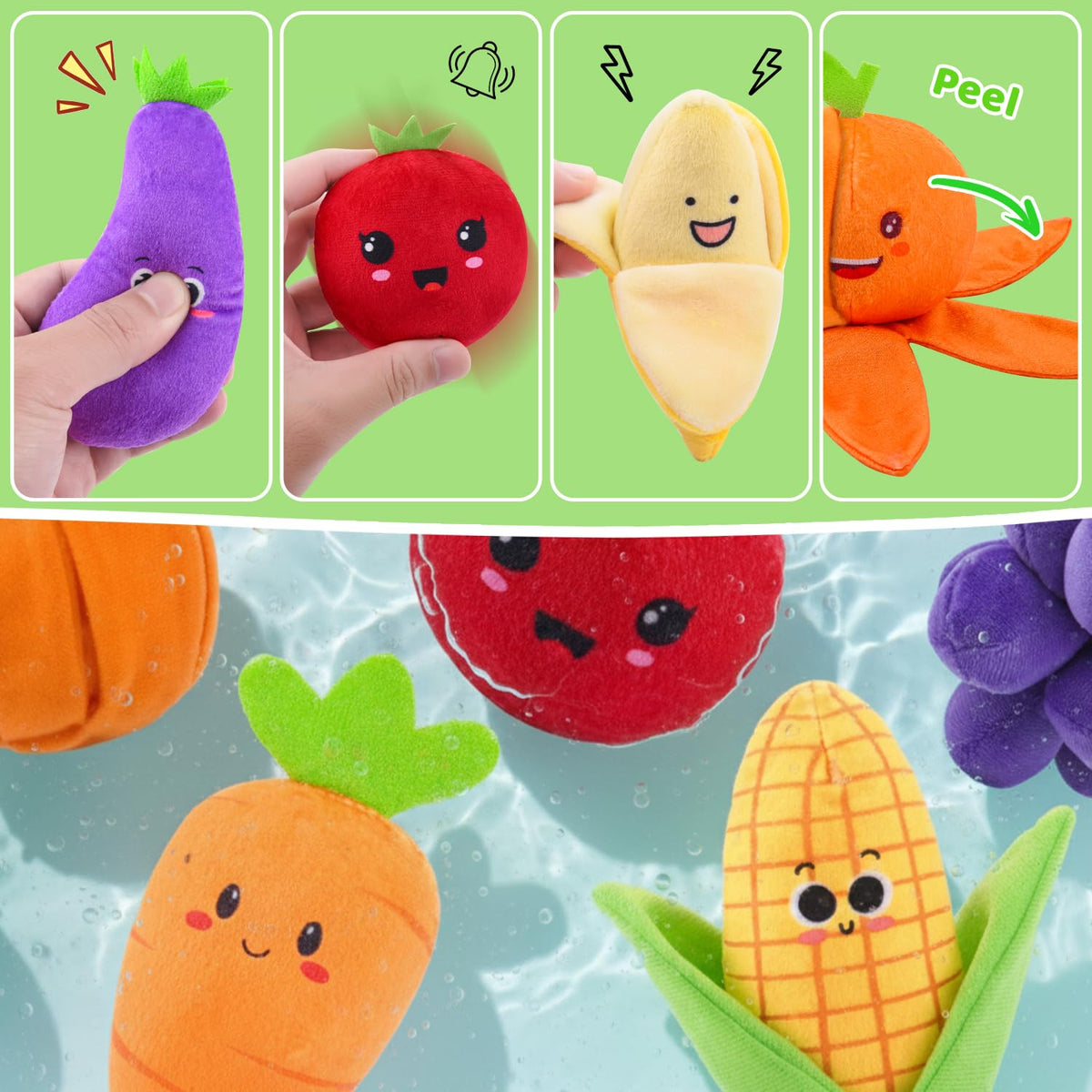 Auney toys with reinforced stitching for durability
