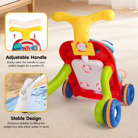 AuntyFey anti-slip wheels stabilize the walker during pushes