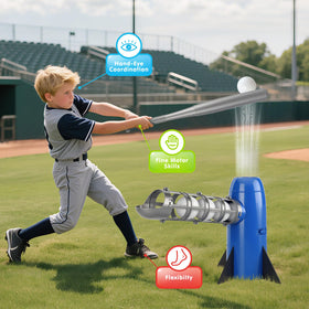 AuntyFey backyard baseball practice session showcasing home use.