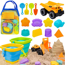 AuntyFey beach sand toy truck for transporting sand and creating imaginative play.