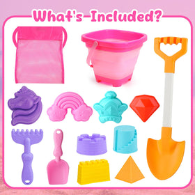 AuntyFey beach toy set compact-pack design fits travel