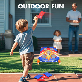 AuntyFey Bean Bag Toss suitable for all ages, perfect for gatherings.