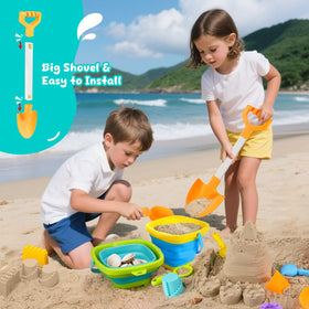 AuntyFey castle sand molds help kids build tall imaginative structures.