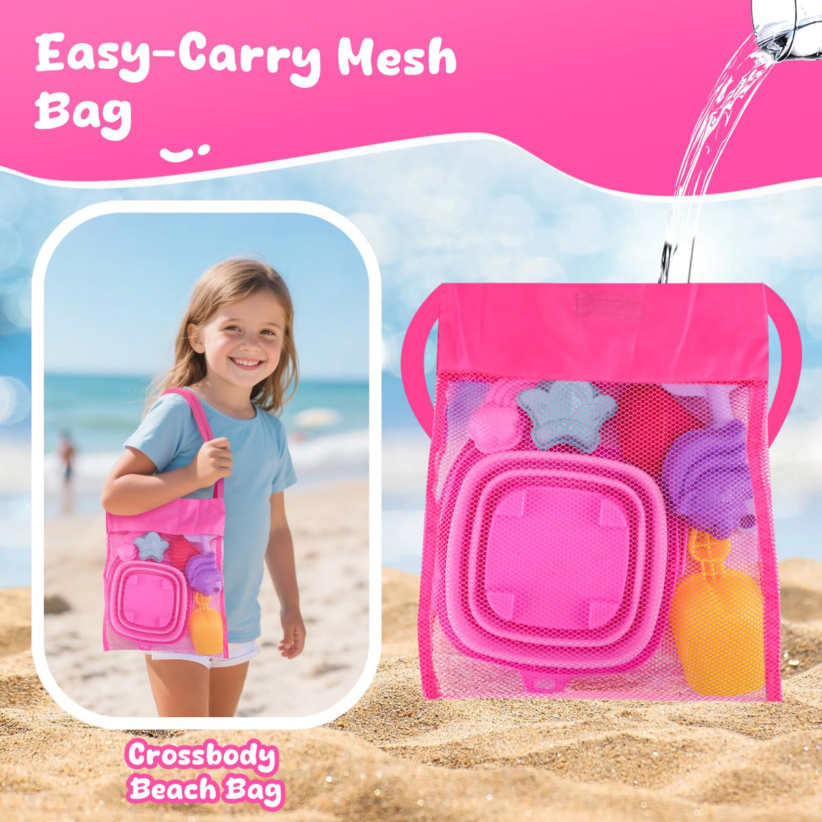 AuntyFey convenient storage bag keeps toys organized on the go