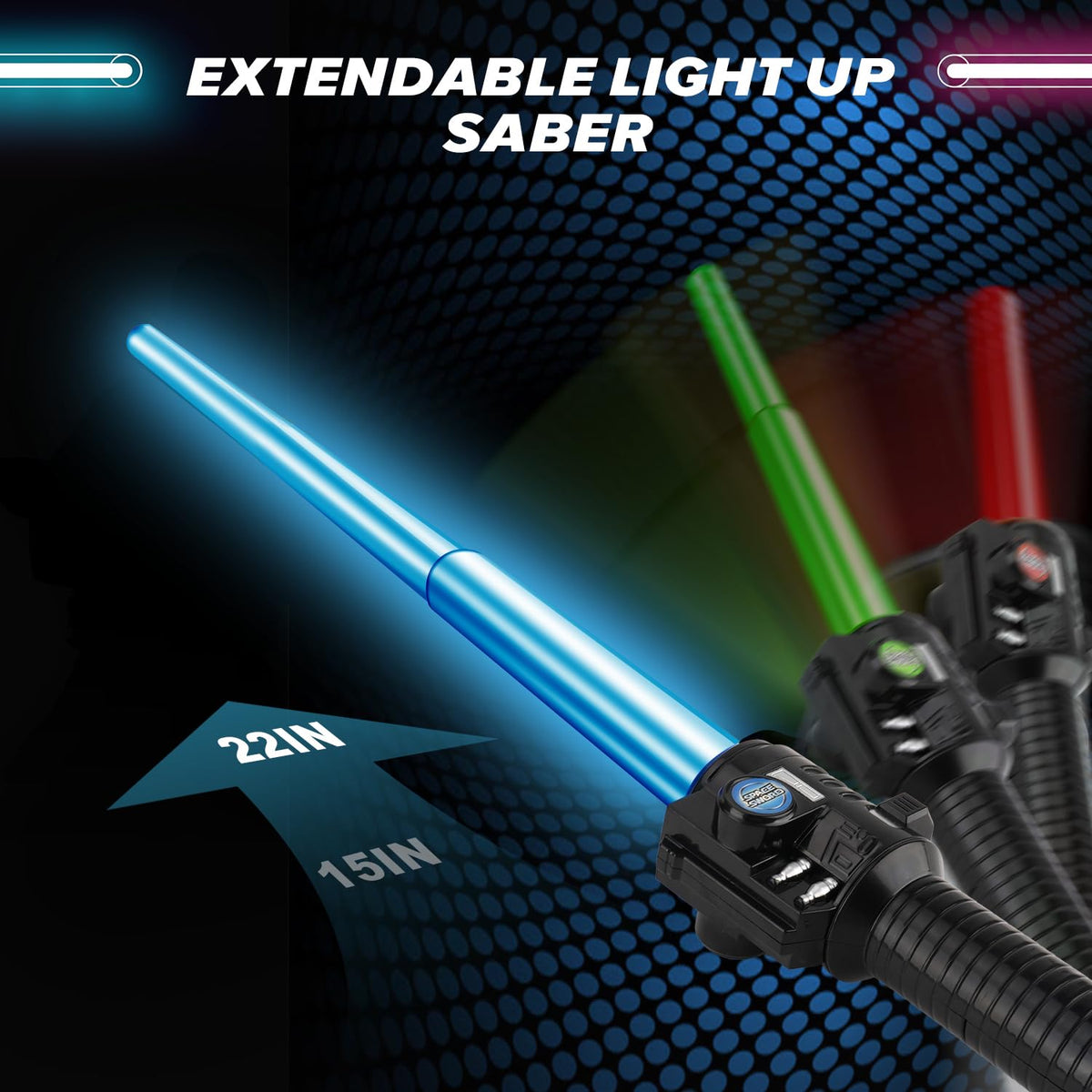 AuntyFey blue light-up saber glow ideal for cosplay