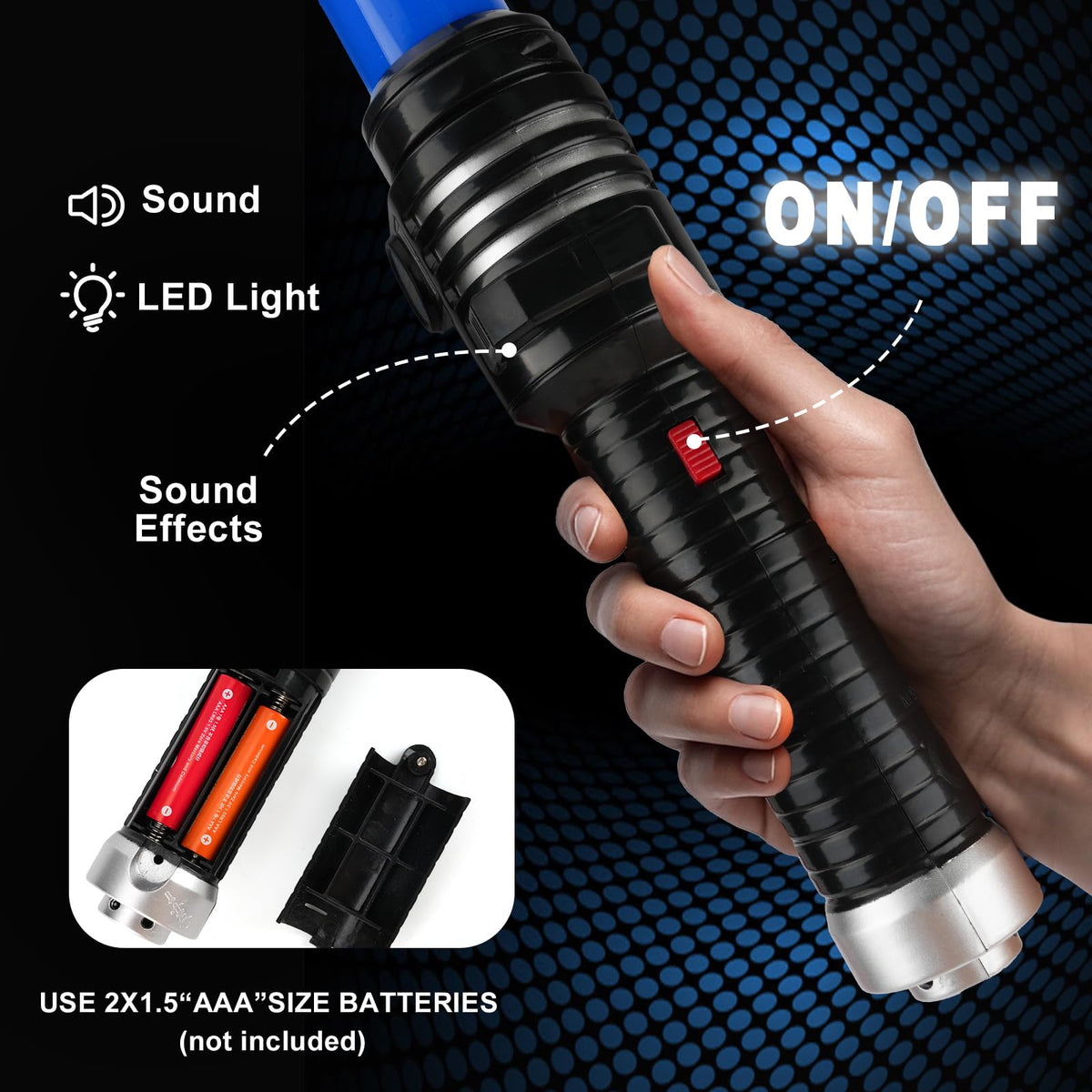 AuntyFey green light-up saber glow for group duels