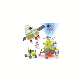 AuntyFey space rocket ship set with glowing lights sparks imaginative play