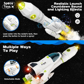 AuntyFey space shuttle with wheels for realistic ground takeoffs