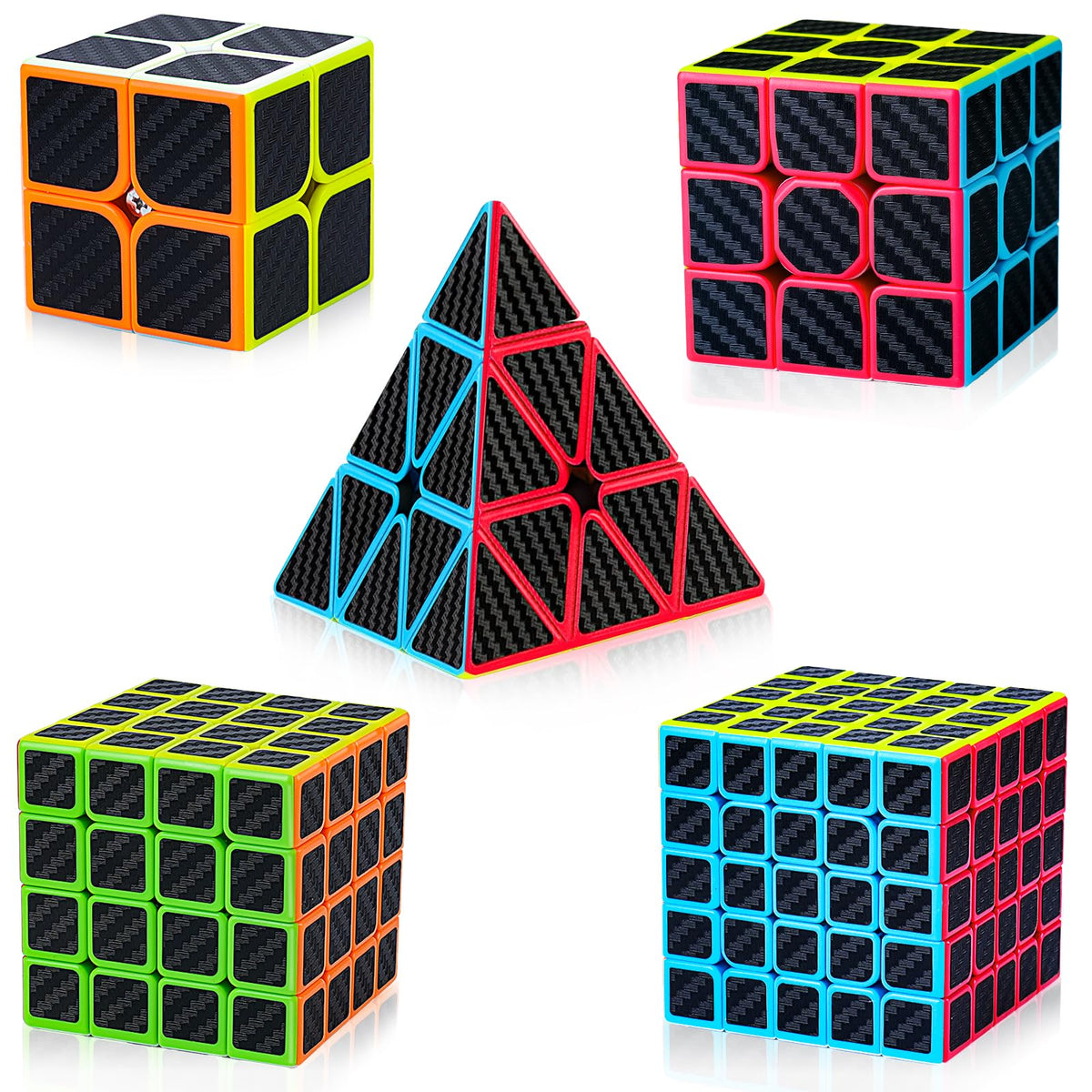AuntyFey 2x2 speed cube close-up with textured grip for smooth turning