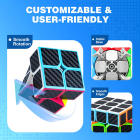 AuntyFey 3x3 speed cube showcasing vibrant stickers for speedy solves