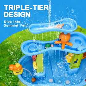 AuntyFey water-table accessories set enhances imaginative water play and learning.
