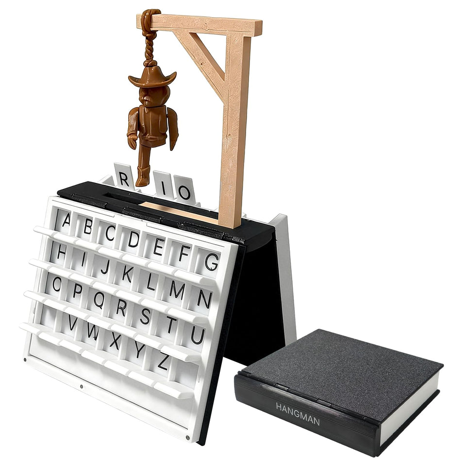 AuoiliouA Playbook Hangman Book Closed: discreet storage hides the game inside