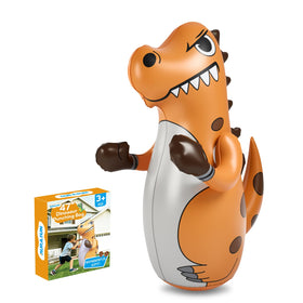 AURASUN inflatable dinosaur punching bag 47in with water base for stable play
