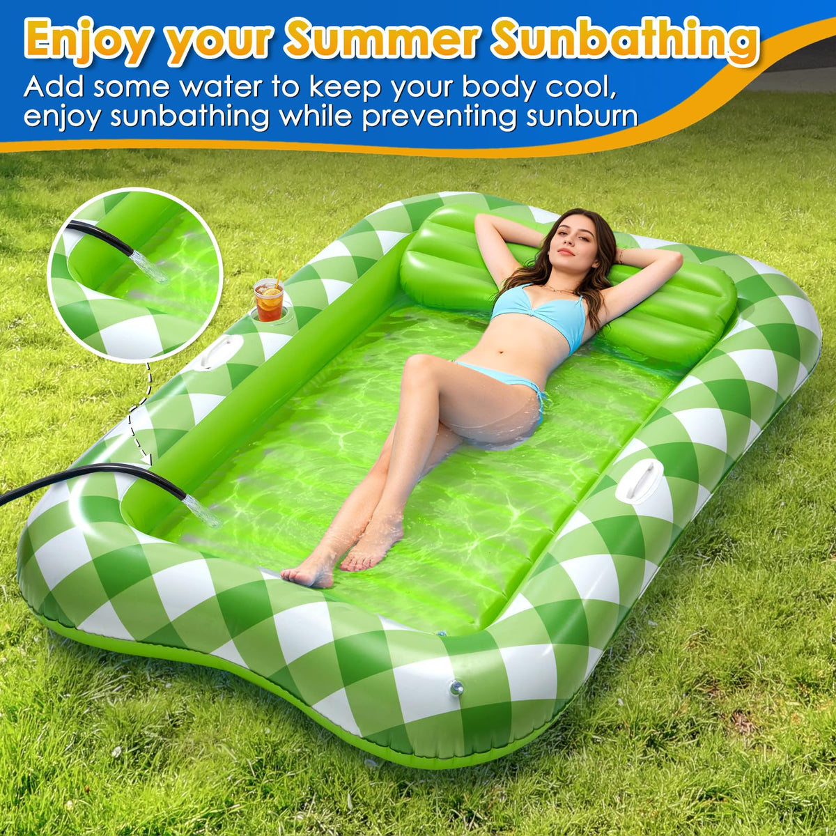 AURASUN lounger with integrated handle allows easy relocation