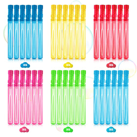 AuroTops bubble wands shown with kids for easy outdoor play.