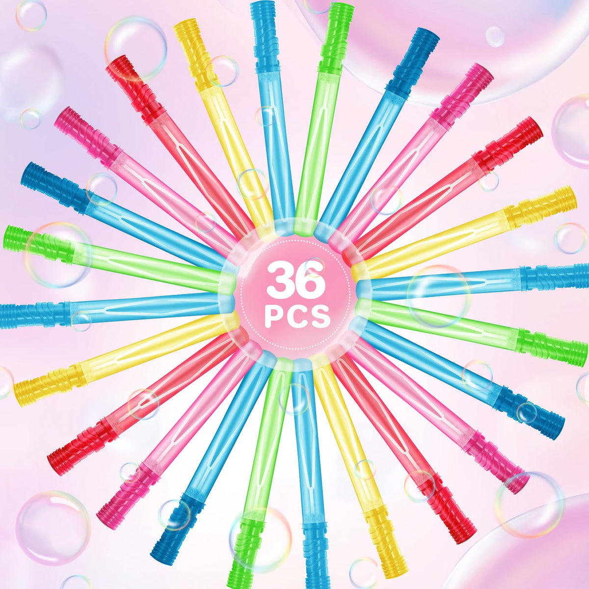 AuroTops six colors spark colorful bubbles in sunlight.