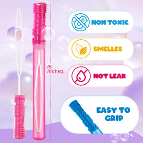 Bright bubbles refract light as AuroTops wands work outdoors.
