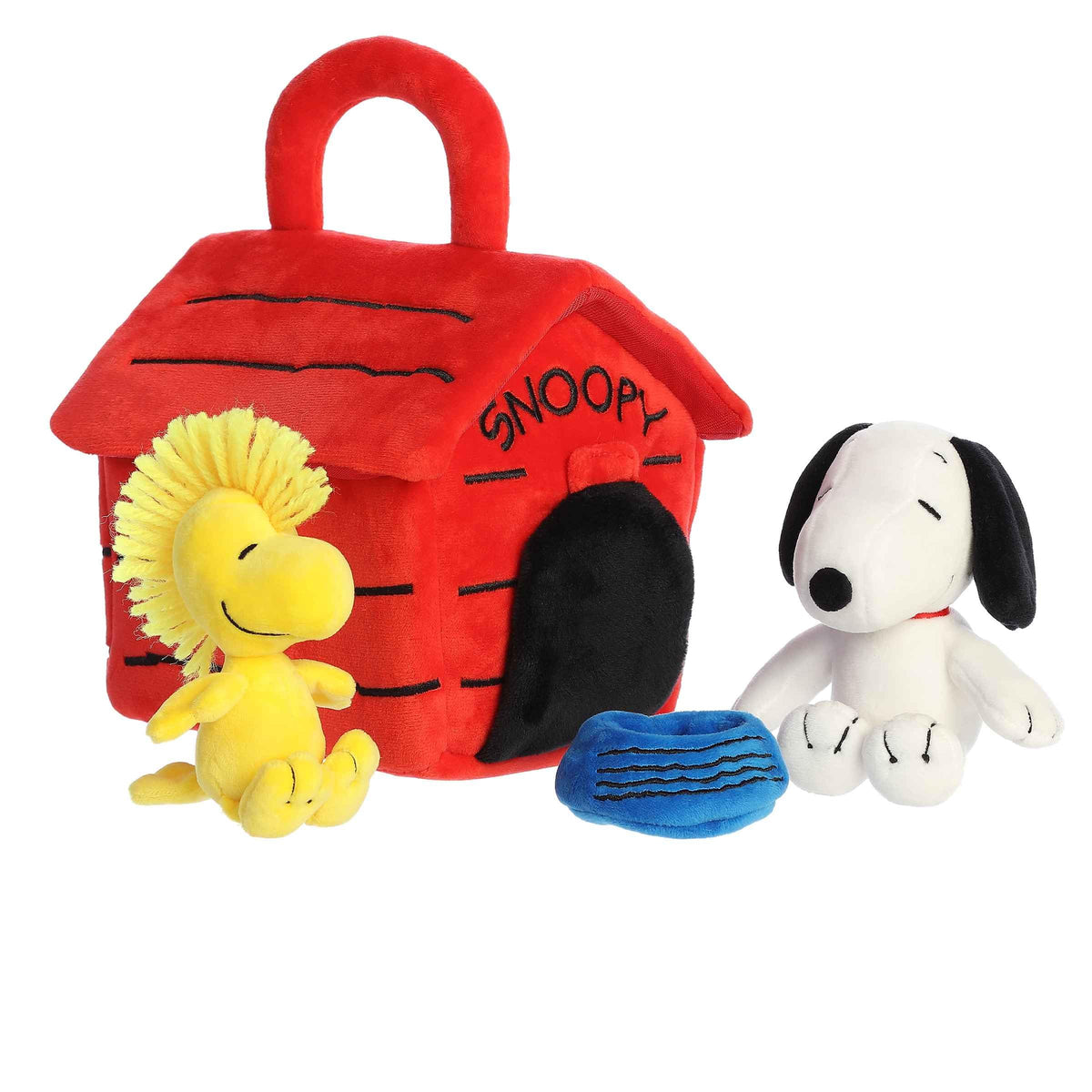 Aurora adorable Peanuts Snoopy dog house playset for imaginative play and shelf display.