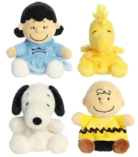 Aurora Charlie Brown Palm Pal plush, soft cuddle buddy for playtime and bedtime.