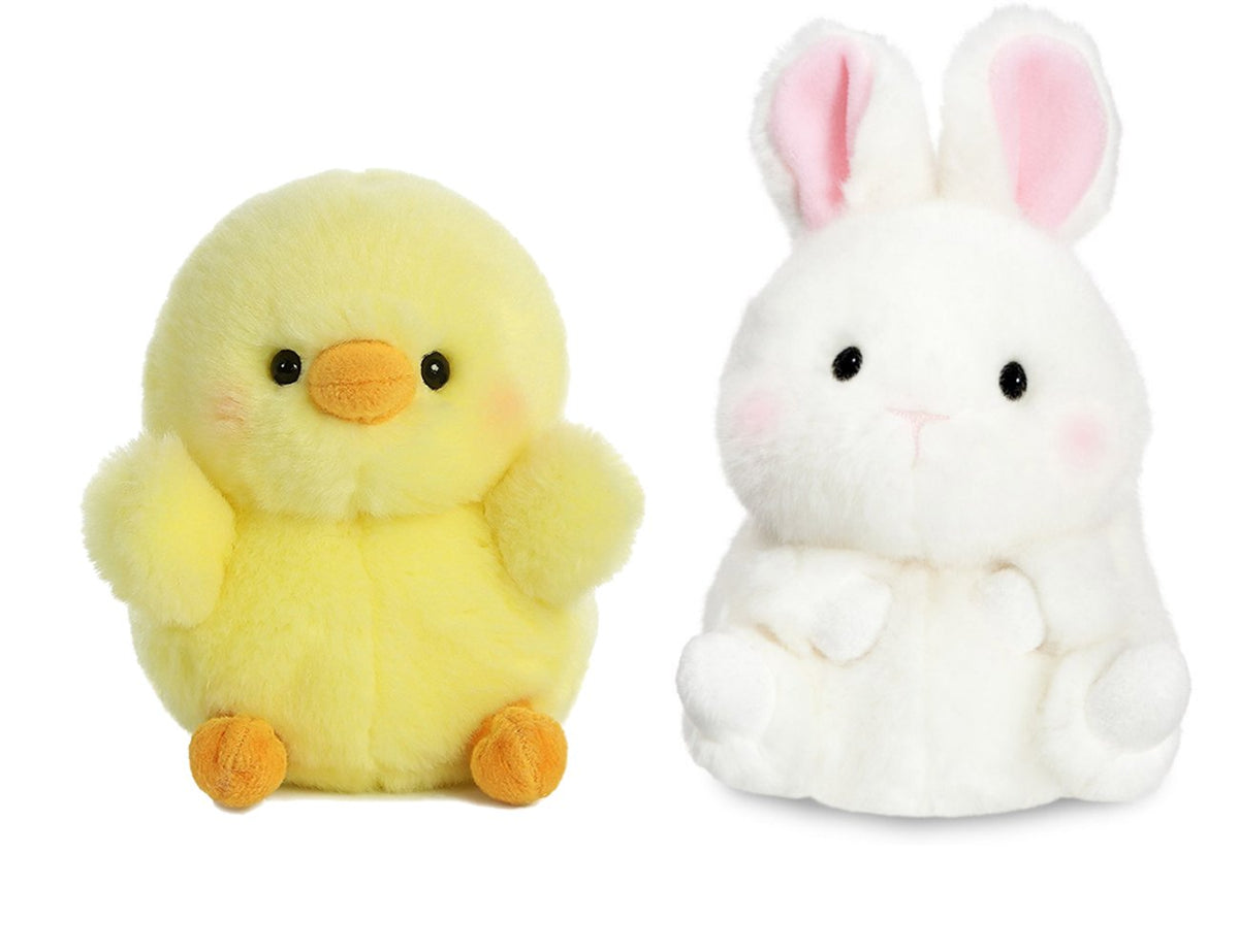 Aurora Chickadee Chick 5-inch plush face, soft and huggable for baby playtime