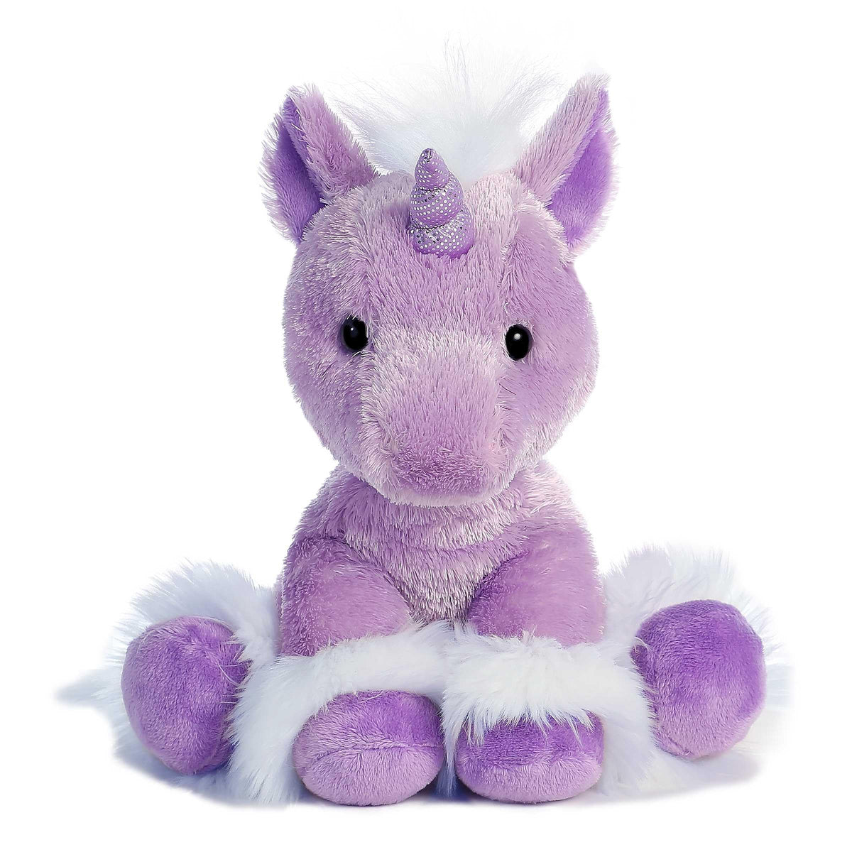 Aurora Dreaming of You unicorn in purple plush for cozy storytelling moments.