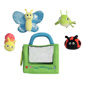 Aurora Engaging Baby Talk butterfly crinkle image for sensory exploration.