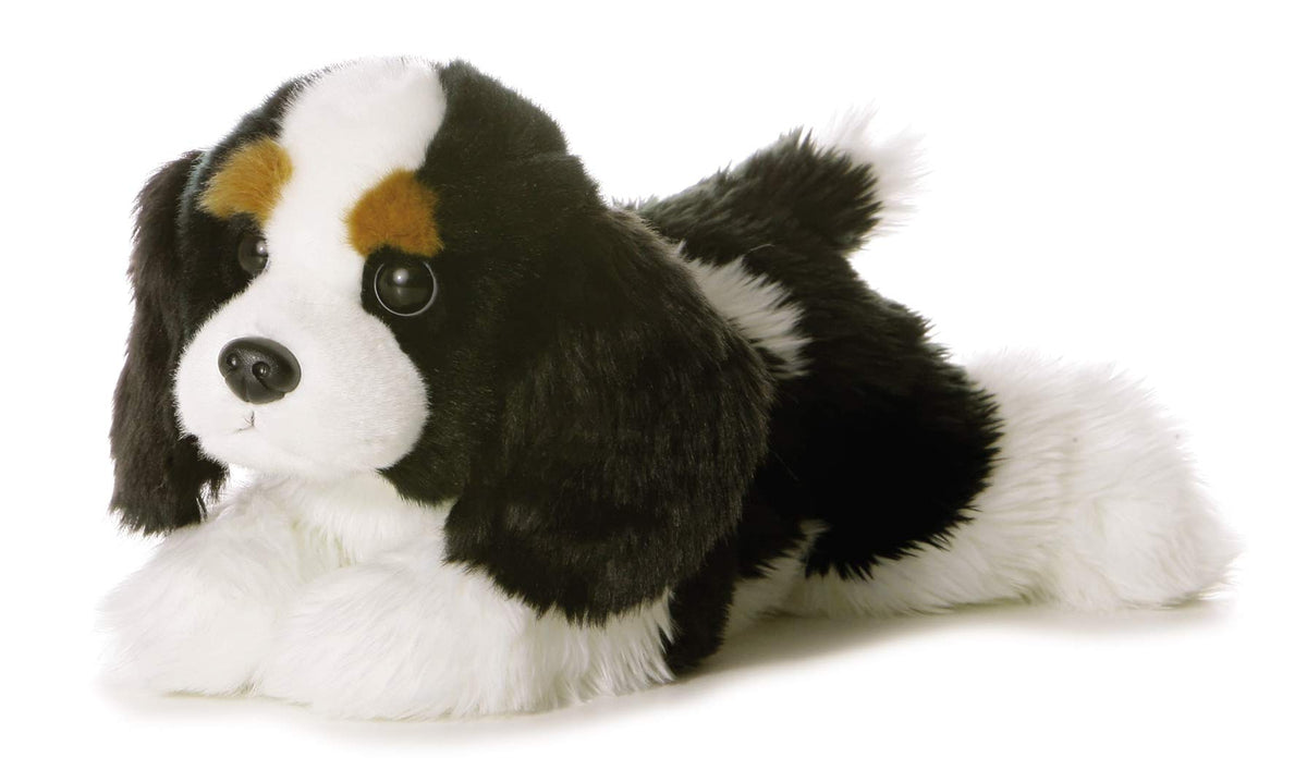 Aurora Flopsie 12-Inch Charles Cavalier plush, soft and cuddly, ideal for comforting playtime