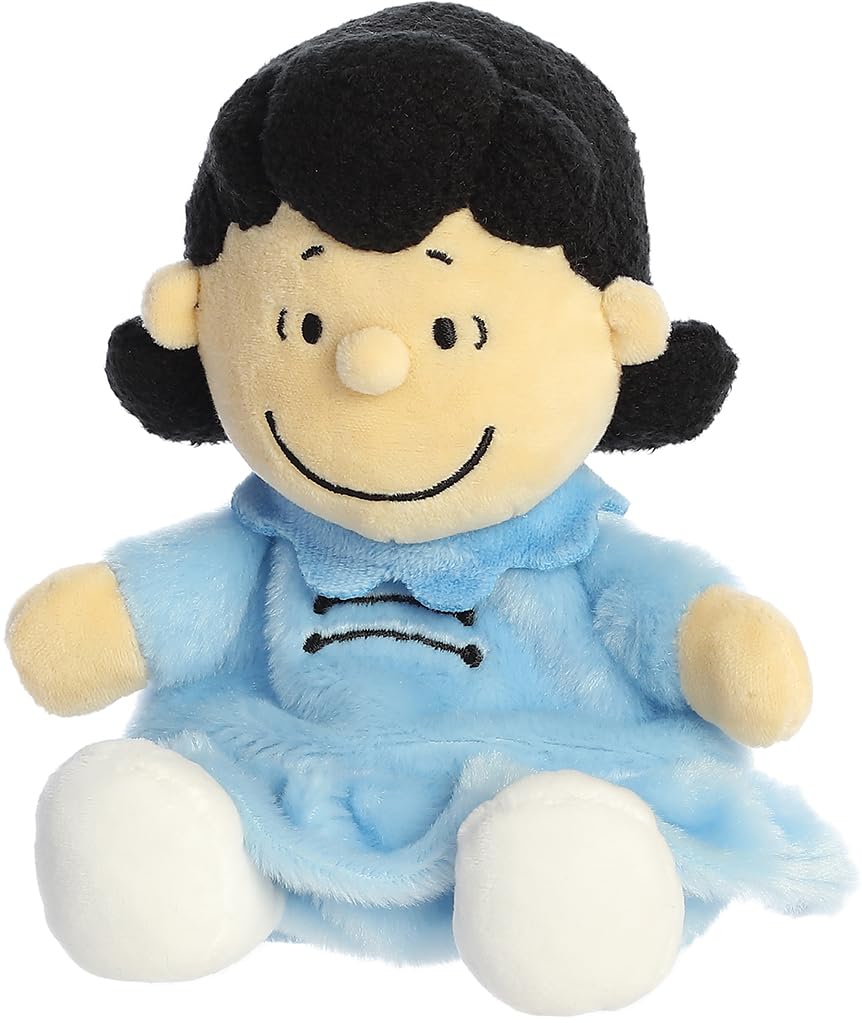 Aurora Lucy Palm Pal plush, expressive character for imaginative play.