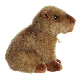 Brown capybara Miyoni plush with lifelike texture for imaginative play.