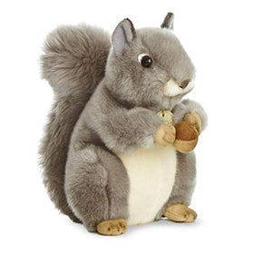 Aurora MiYoni Squirrel plush holding an acorn, ideal for story time.