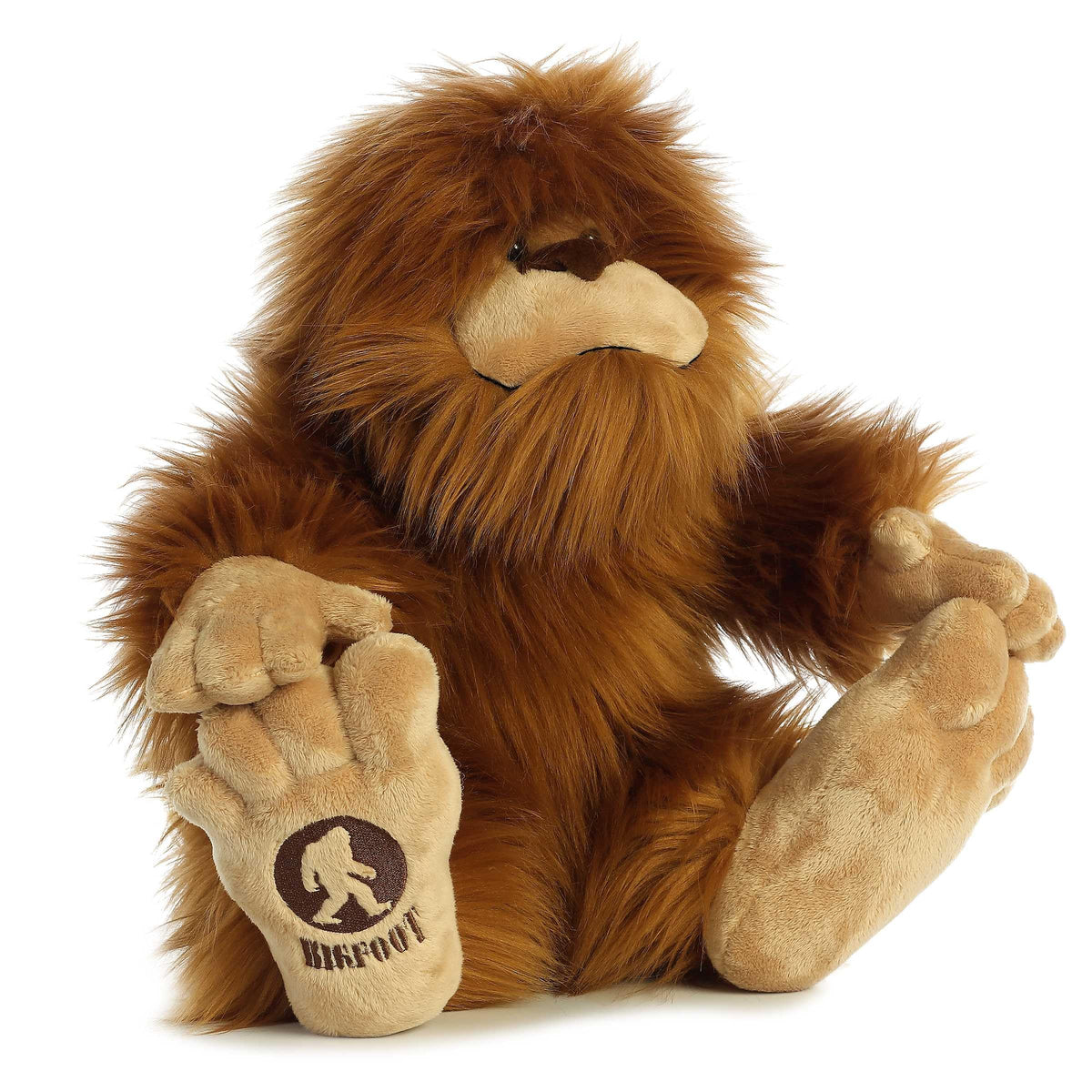 Aurora Mysterious Fantasy Big Foot brown plush, durable materials for lasting hugs.