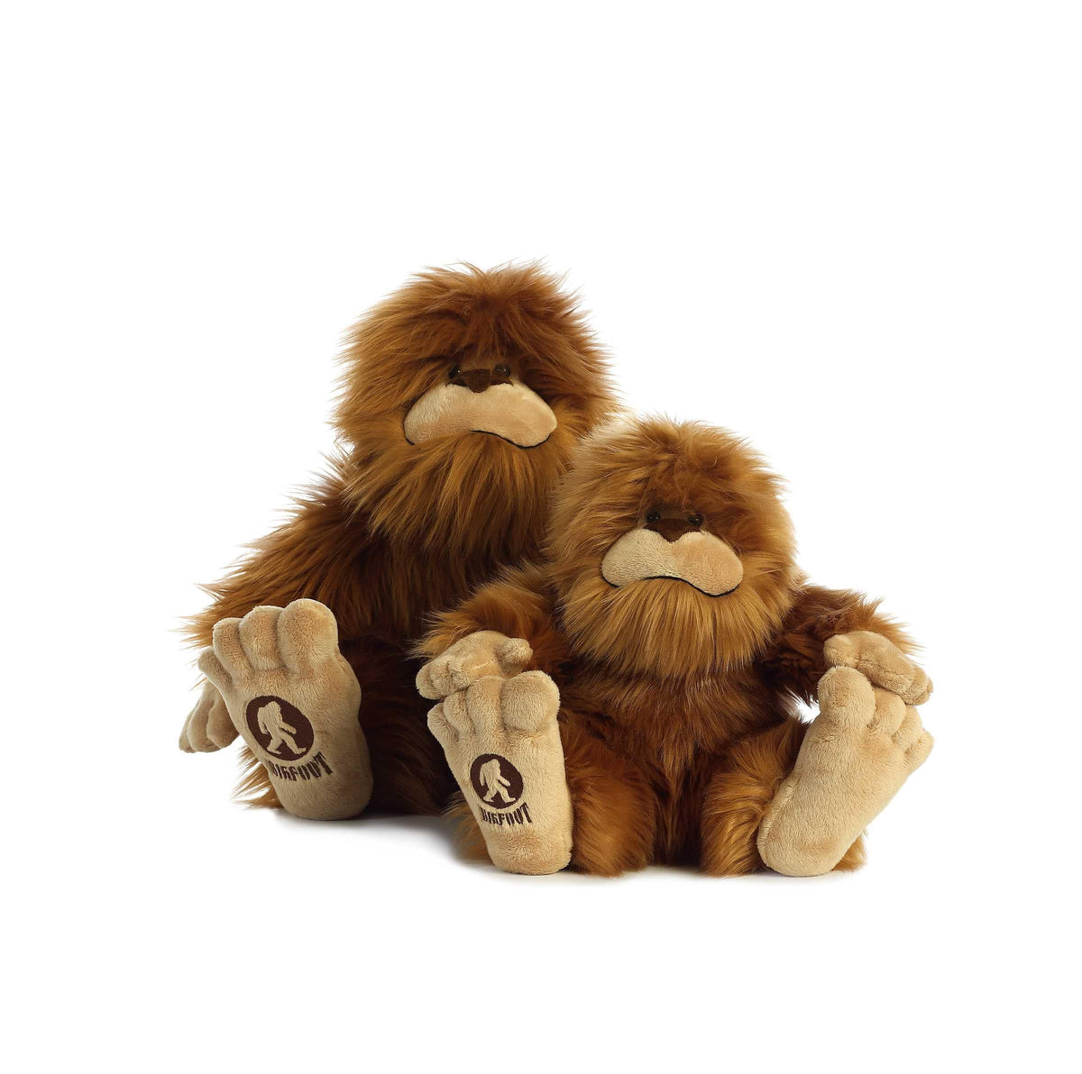 Aurora Mysterious Fantasy Big Foot face plush, cuddly companion for imaginative play.