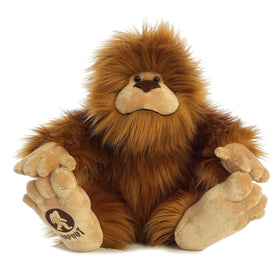 Aurora Mysterious Fantasy Big Foot pose shot shows versatile display and safe stuffed toy.